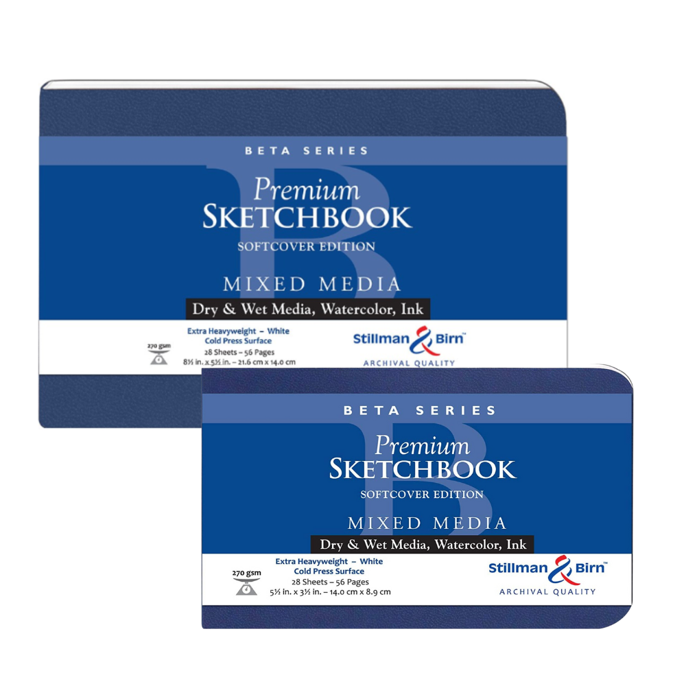 Stillman & Birn Beta Soft Cover Mixed Media Landscape Sketchbooks