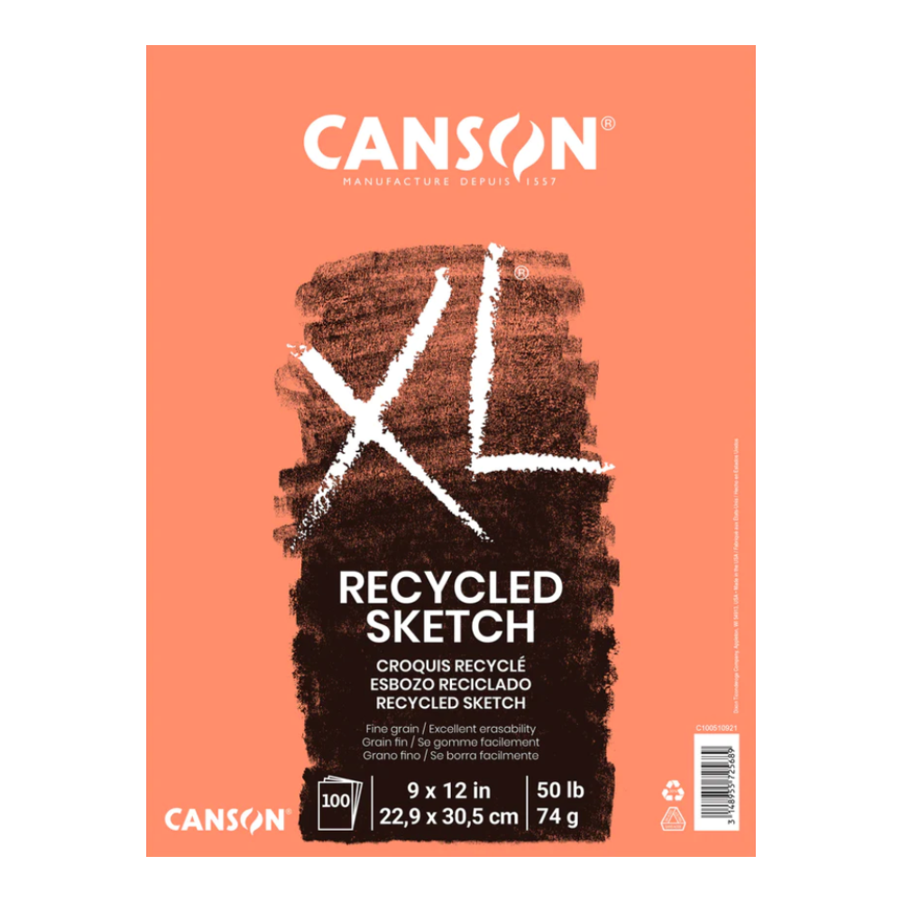 Canson XL Recycled Sketchbook FO 50lb 100 Sheets