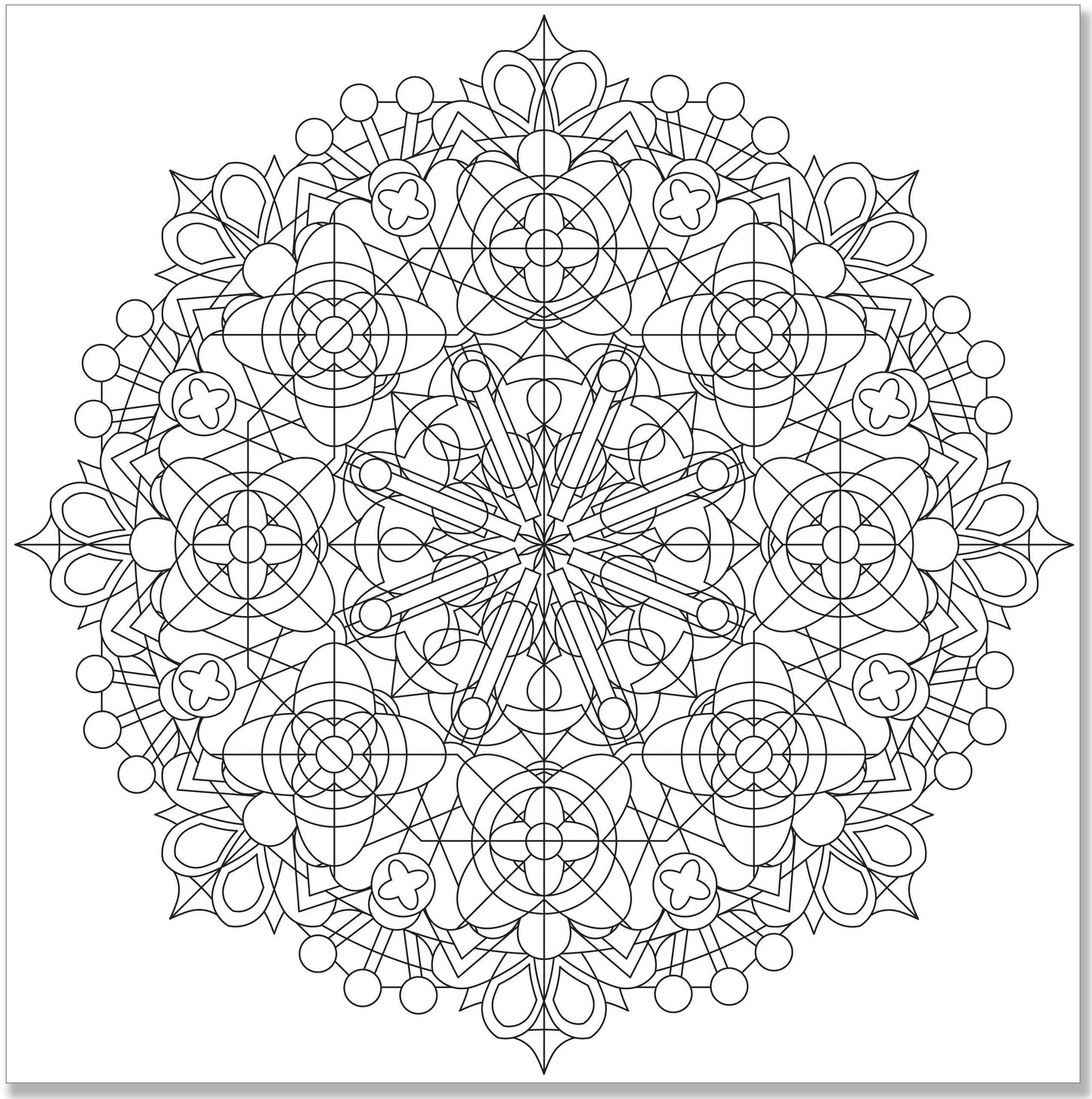 "Kaleidoscope Designs" Colouring Book