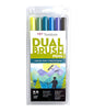 Tombow Dual Brush Pen Art Marker Set of 6 "Landscape Colours"