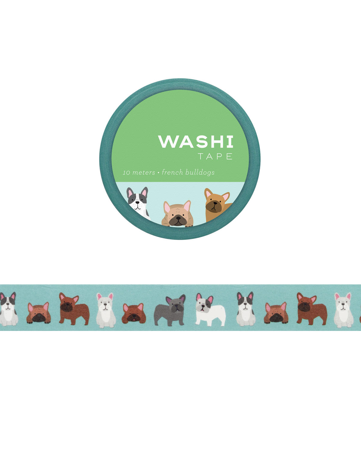 French Bulldogs Washi Tape