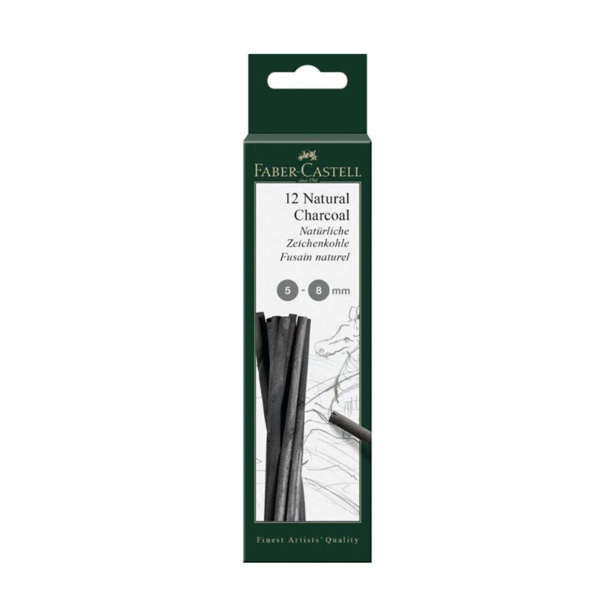 Faber-Castell Pitt Natural Charcoal Sticks Pack 5-8mm