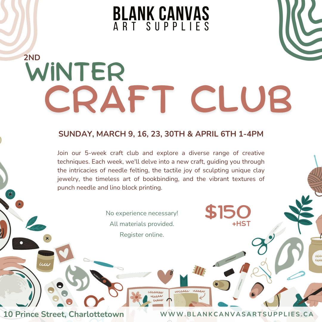 2nd Winter Craft Club - March 9, 16, 23, 30 & April 6th 2025