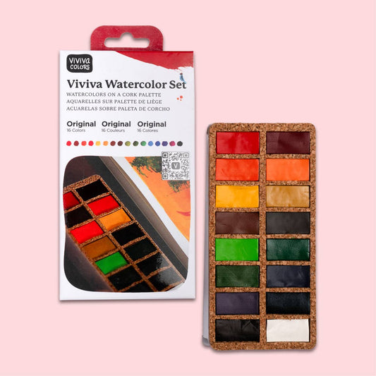 Viviva Original Pans Set of 16 Watercolours