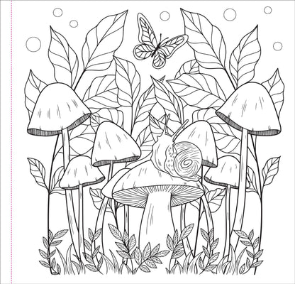 "Mushrooms" Colouring Book