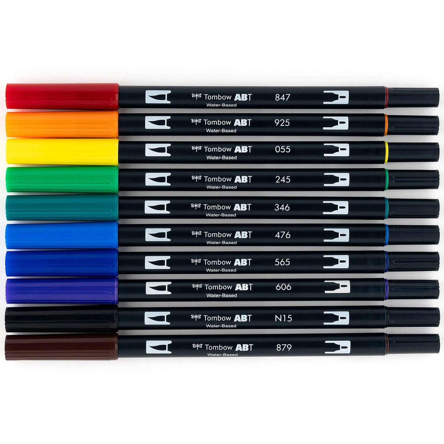 Tombow Dual Brush Pen Art Markers Set of 10 "Primary Colours"