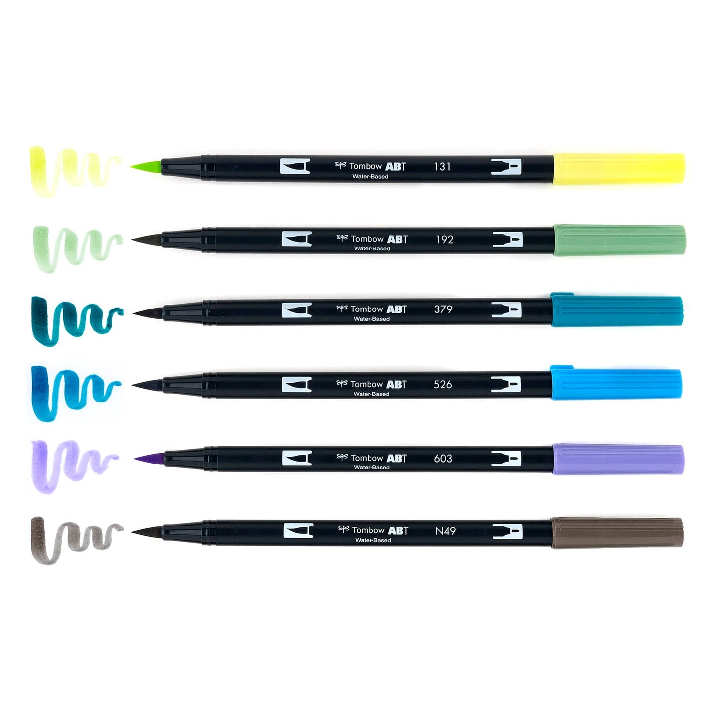 Tombow Dual Brush Pen Art Marker Set of 6 "Landscape Colours"