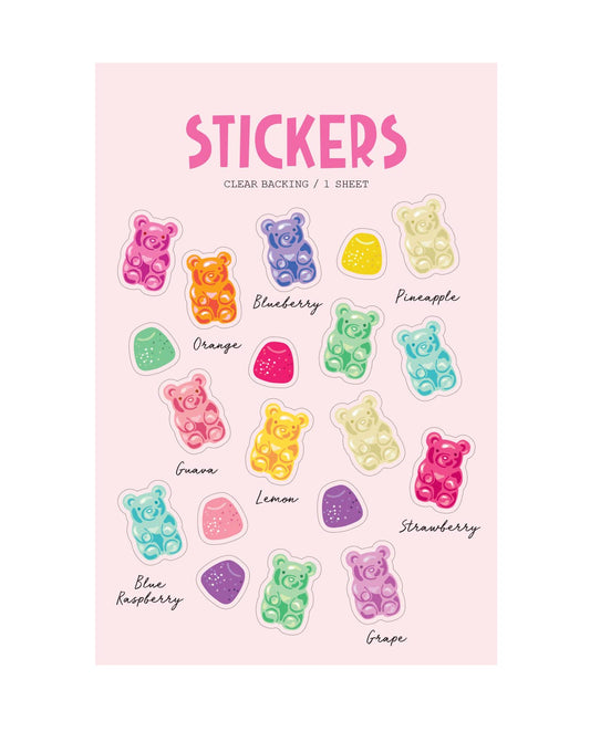 Gummy Bears  Clear Sticker Pack