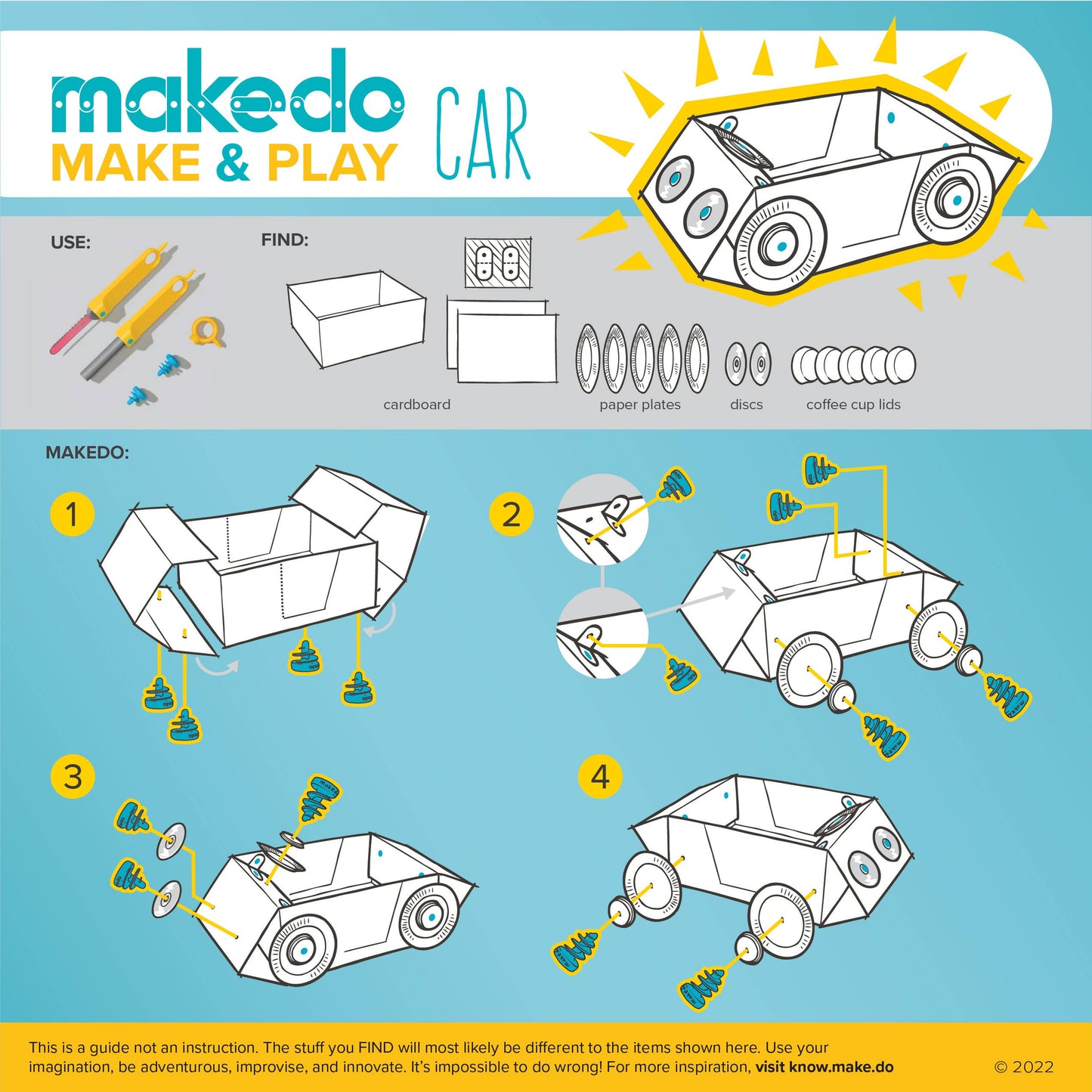 Makedo EXPLORE Cardboard Construction Kit