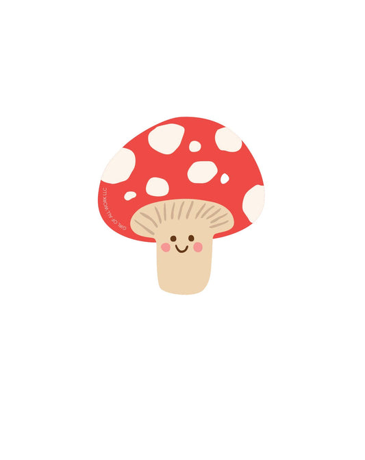 Mushroom Vinyl Sticker