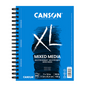Canson XL Mixed Media Pad Sidewire 98lb 60 Sheets