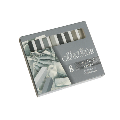 Cretacolor Hard Pastels Grey Set of 8