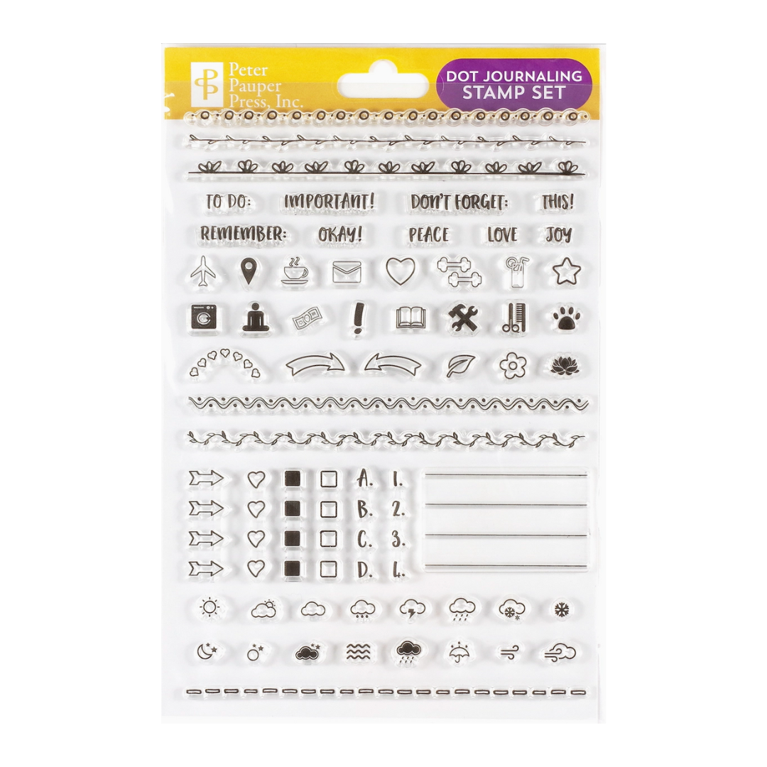 Dot Journaling Clear Stamp Set