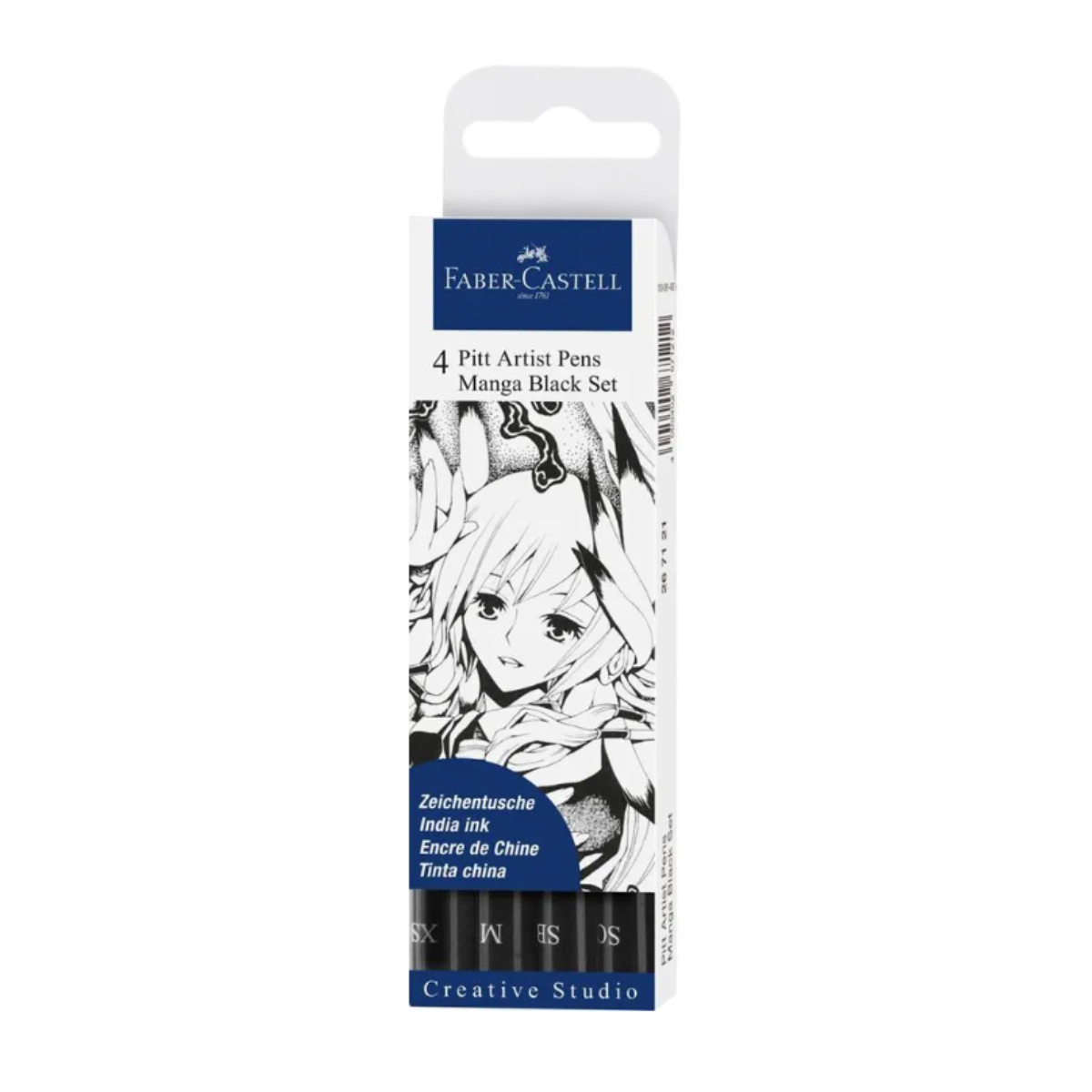 Faber-Castell Pitt Artist Pen Manga Set of 4 - Black