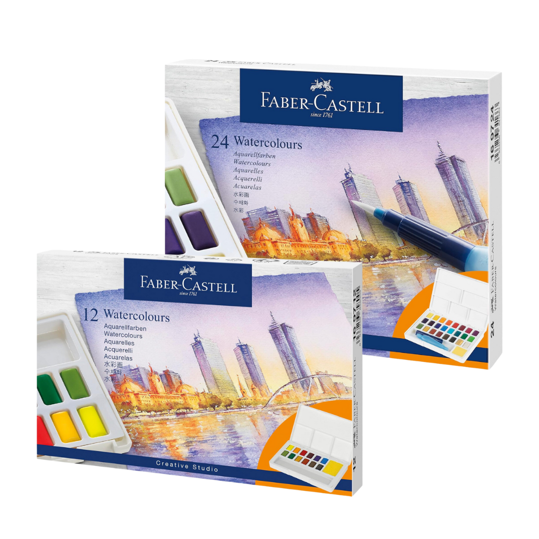 Faber-Castell Creative Studio Watercolour Half-Pan Sets