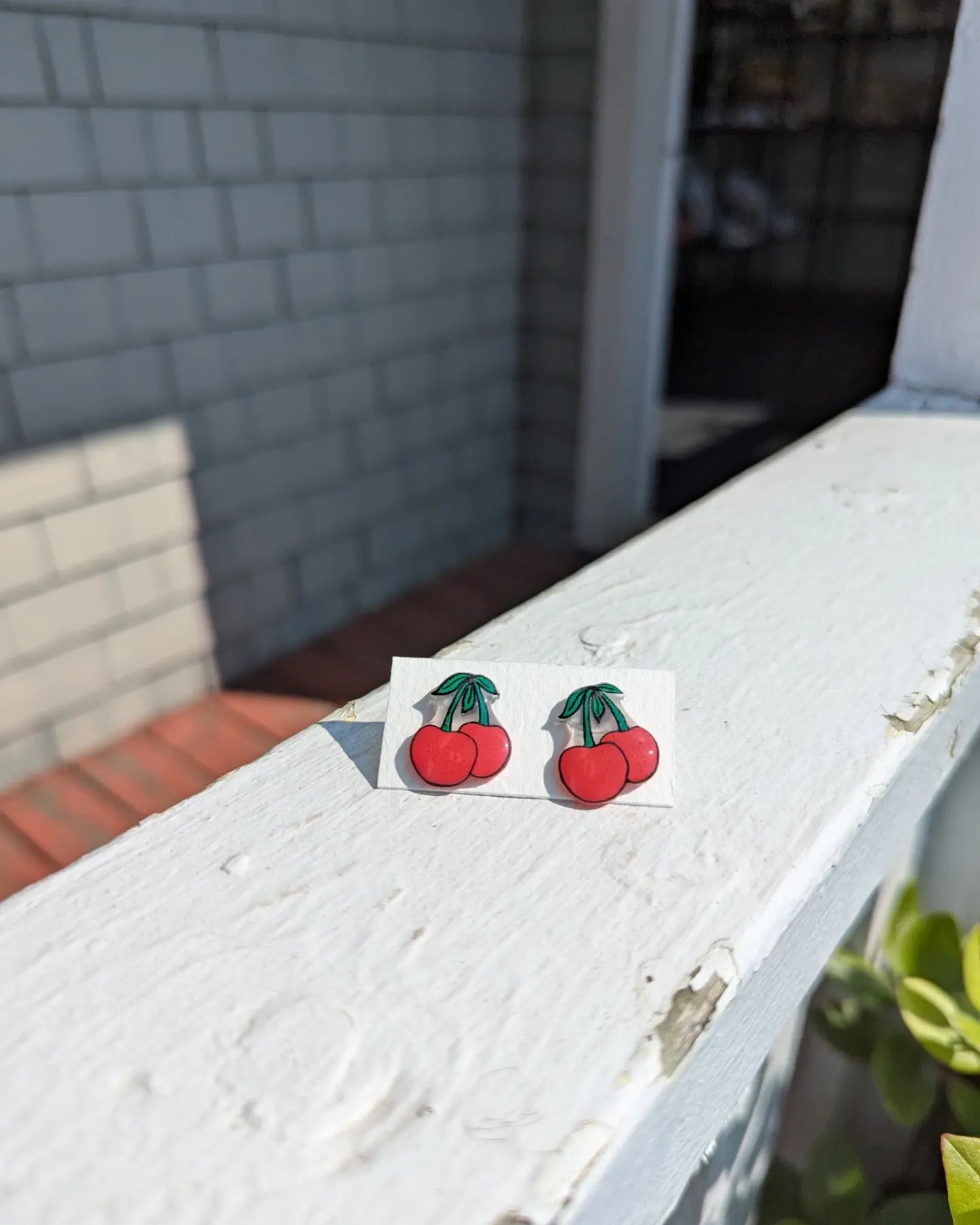 Resin Stud Earrings