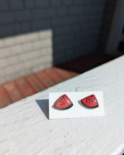 Resin Stud Earrings