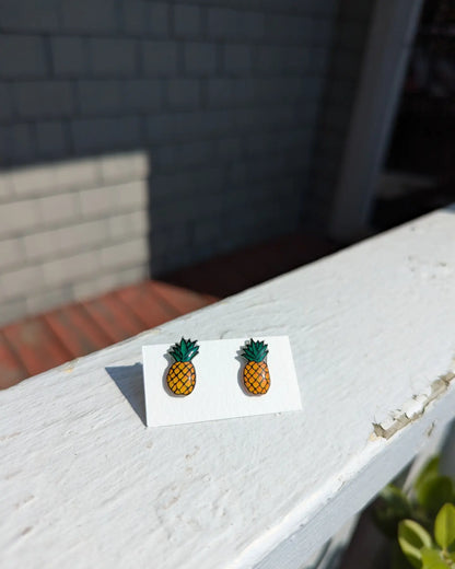 Resin Stud Earrings