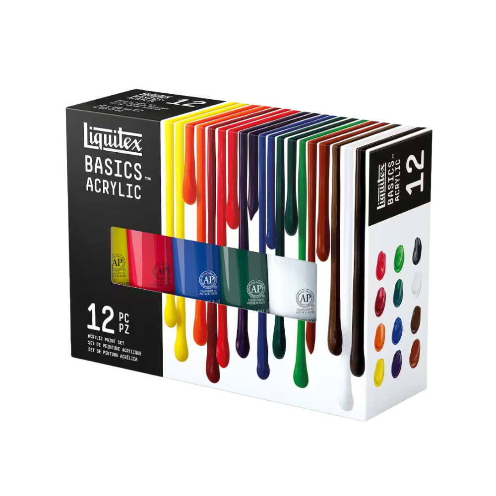 Liquitex Basics Acrylic Colour Set of 12 22ml