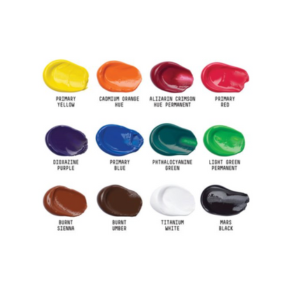 Liquitex Basics Acrylic Colour Set of 12 22ml