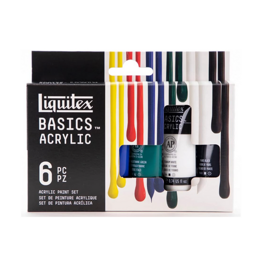 Liquitex Basics Acrylic Colour Set of 6 22ml