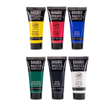 Liquitex Basics Acrylic Colour Set of 6 22ml