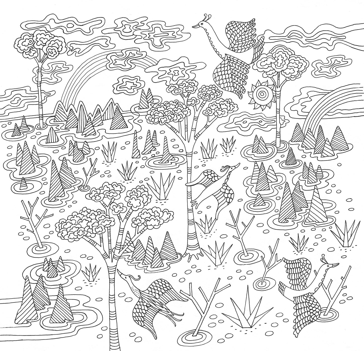 "Zen Garden" Colouring Book