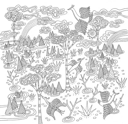 "Zen Garden" Colouring Book