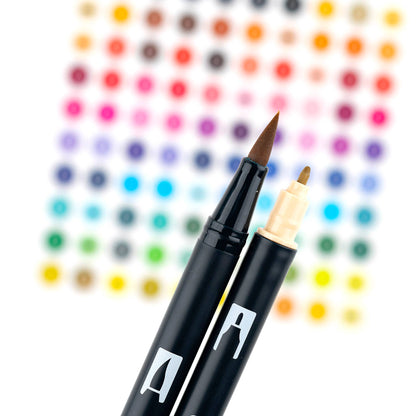 Tombow Dual Brush Pen Art Markers Set of 6 "Portrait Colours"