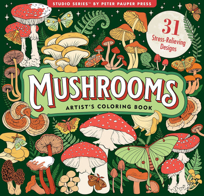 "Mushrooms" Colouring Book