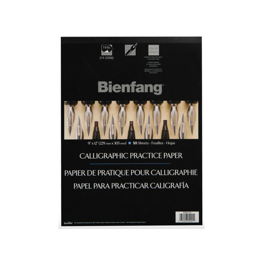 Bienfang Calligraphy Practice Paper Pad 9x12" 50 Sheets