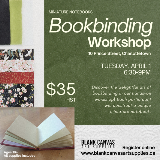 Bookbinding Workshop: Miniature Notebooks April 1st