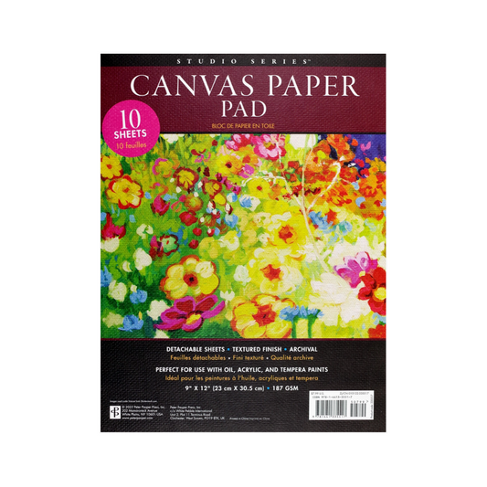 Studio Series Canvas Paper Pad 9x12" 10 Sheets