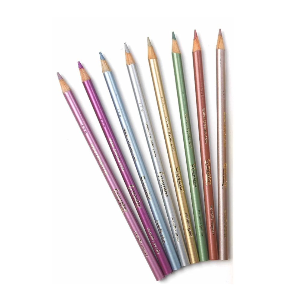 Crayola Metallic Coloured Pencils Set of 8