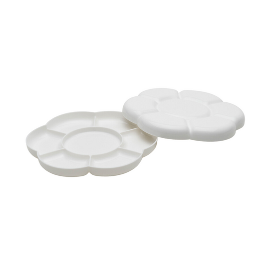 Daisy Shape Plastic Palette with lid