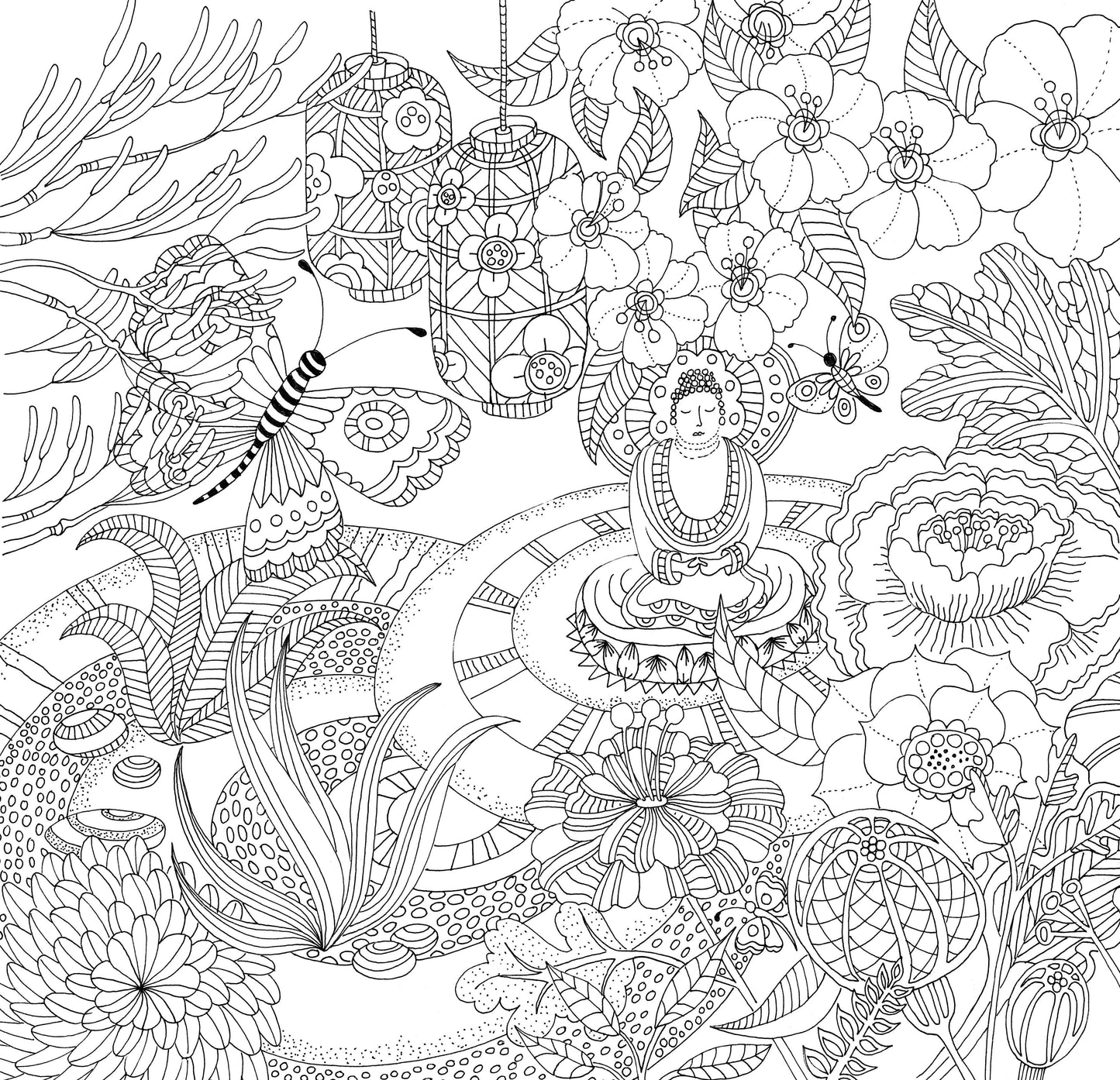 "Zen Garden" Colouring Book