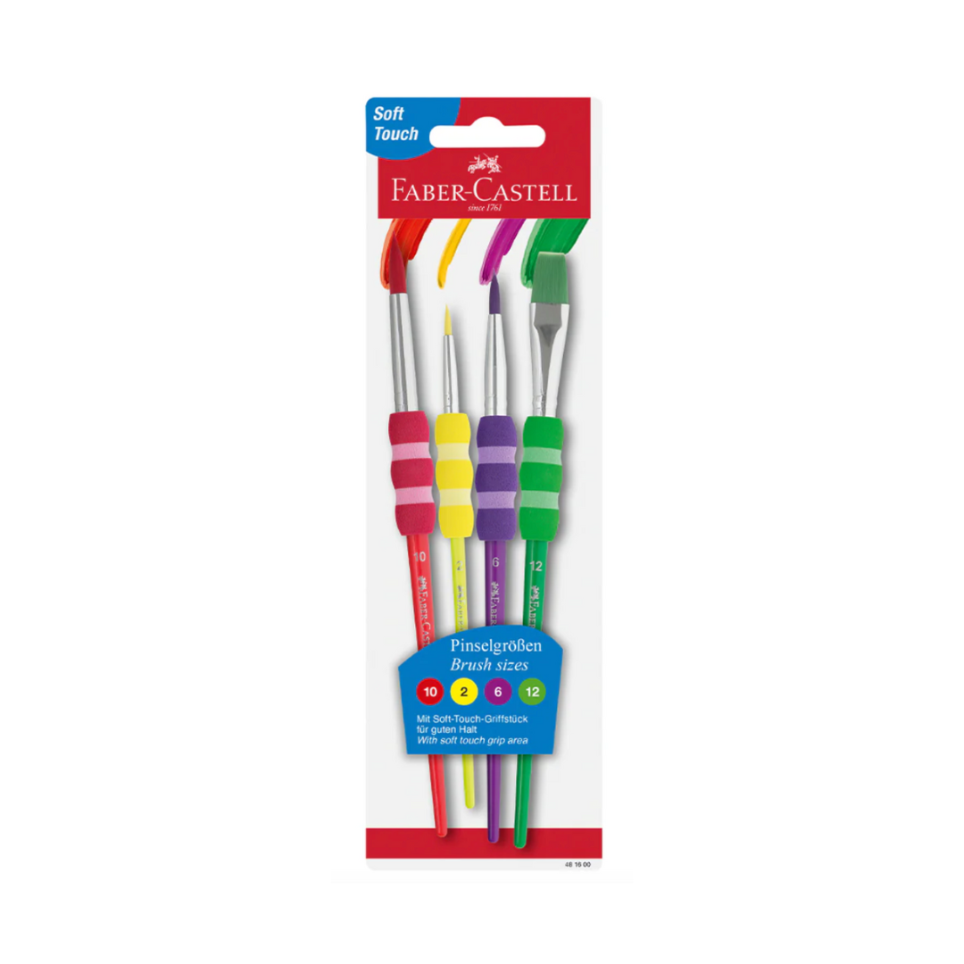 Faber-Castell Soft Touch Brush Set of 4