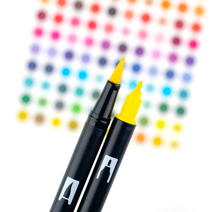 Tombow Dual Brush Pen Art Markers Set of 10 "Primary Colours"