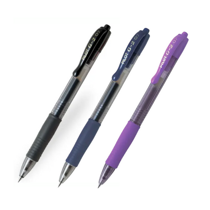 Pilot G-2 Gel Roller Ball Fine Pens (0.7mm)