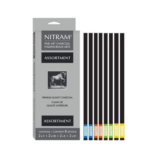 Nitram Assorted Charcoal Set of 8