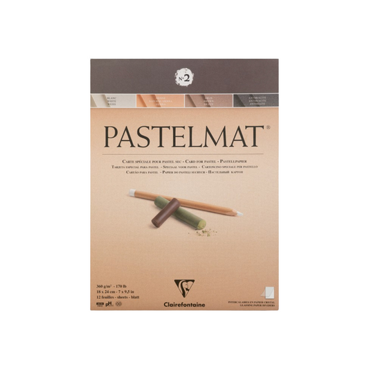 Clairefontaine Pastelmat Pads No2 165lb 12 SheetsClairefontaine Pastelmat Pads No2 165lb 12 Sheets