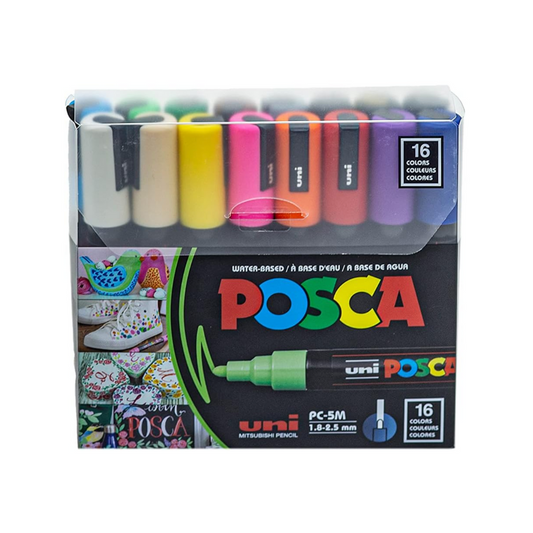 POSCA Paint Marker Set of 16 Colours PC-5M