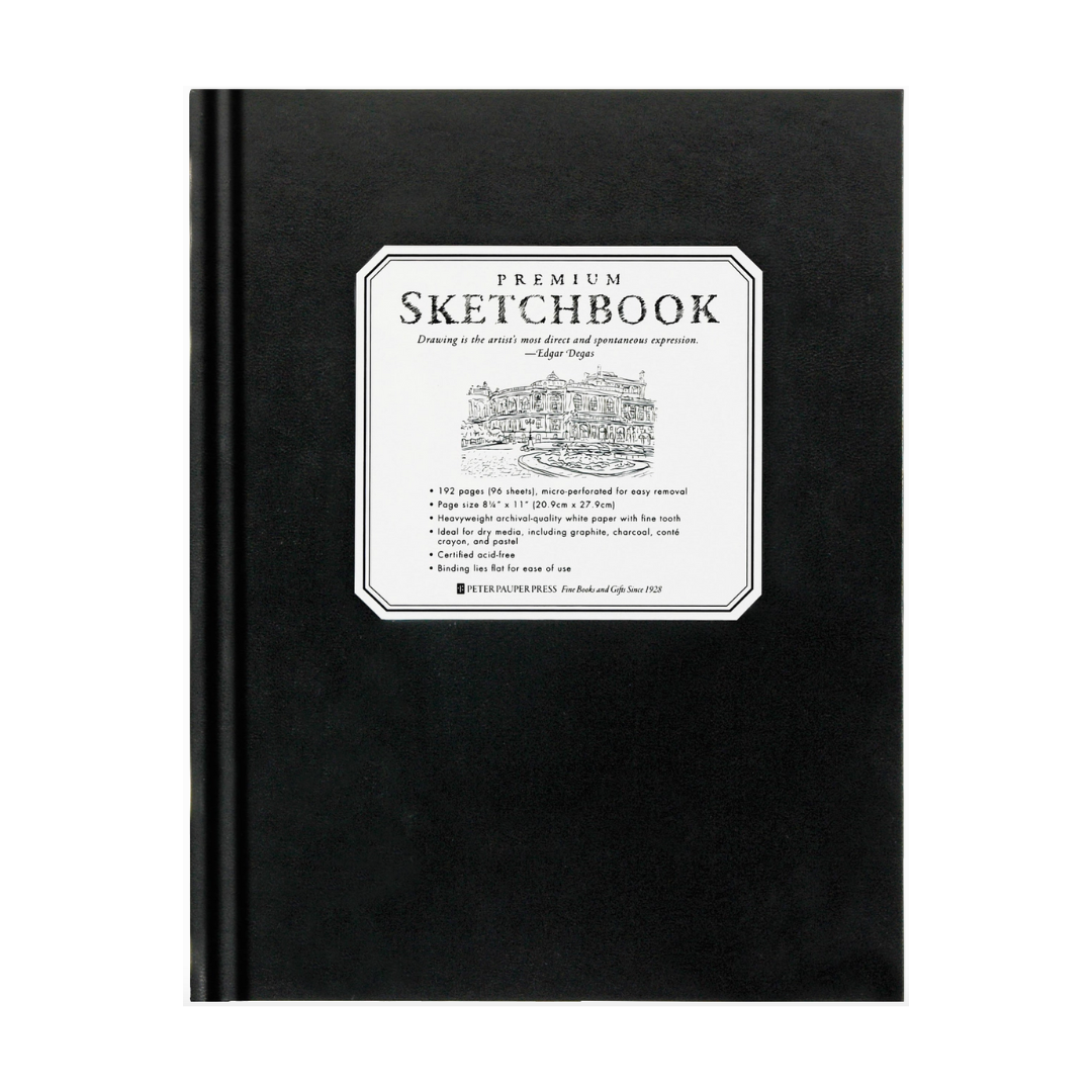 Premium Hardcover Sketchbook 8.5x11" 128gsm 96 Sheets