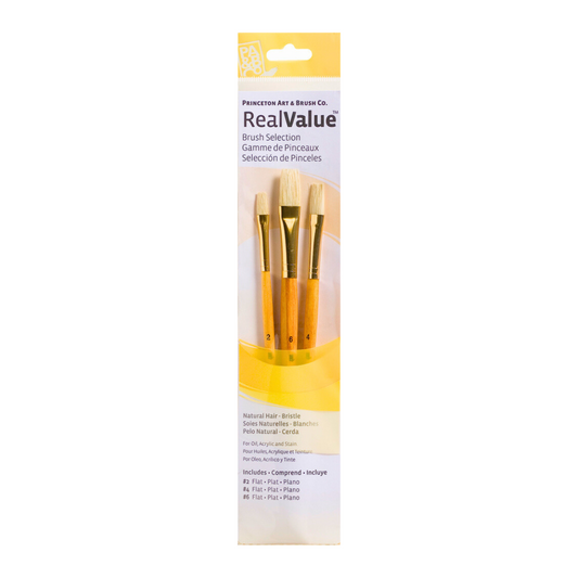 Princeton Real Value Bristle Brush Set of 3 (9104)