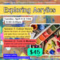 Exploring Acrylics April 8 & 15th