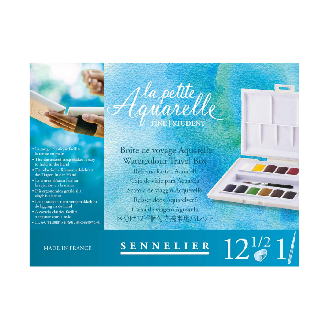 Sennelier La Petite Aquarelle Watercolour Set of 12 Half Pans
