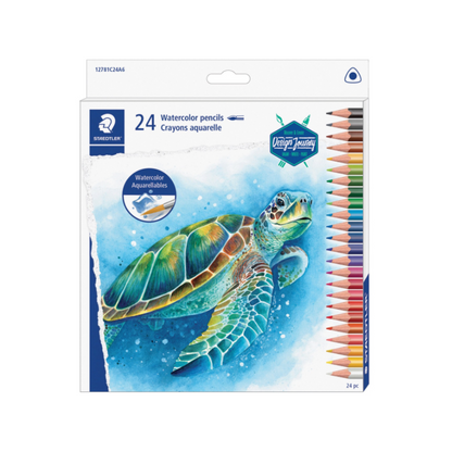 Staedtler Triangular Watercolour Pencil Set of 24