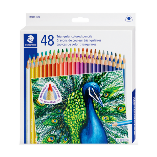 Staedtler Triangular Coloured Pencil Set of 48