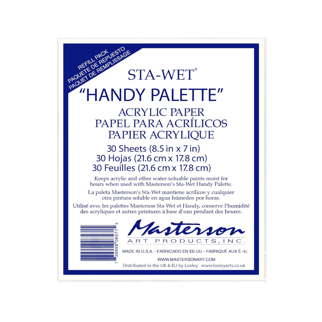 Masterson's Sta-Wet Handy Palette Refill Paper