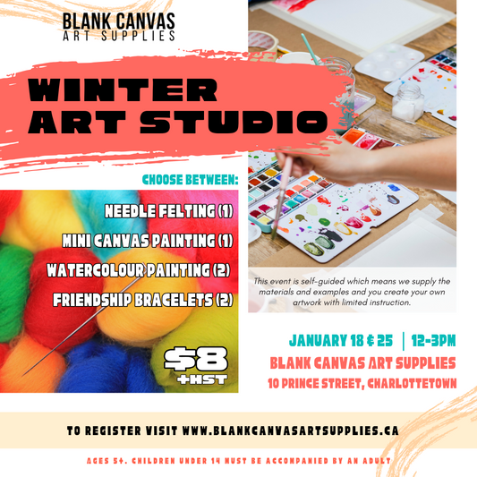 Drop-in Workshop: Winter Art Studio January 18, 2025